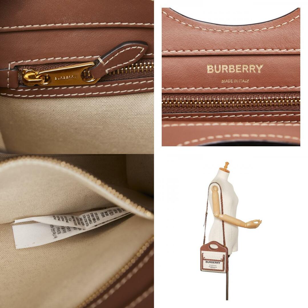 BURBERRY - バーバリー ミニ ツートン ポケットバッグ ハンドバッグ