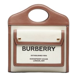 BURBERRY - バーバリー ミニ ツートン ポケットバッグ ハンドバッグ