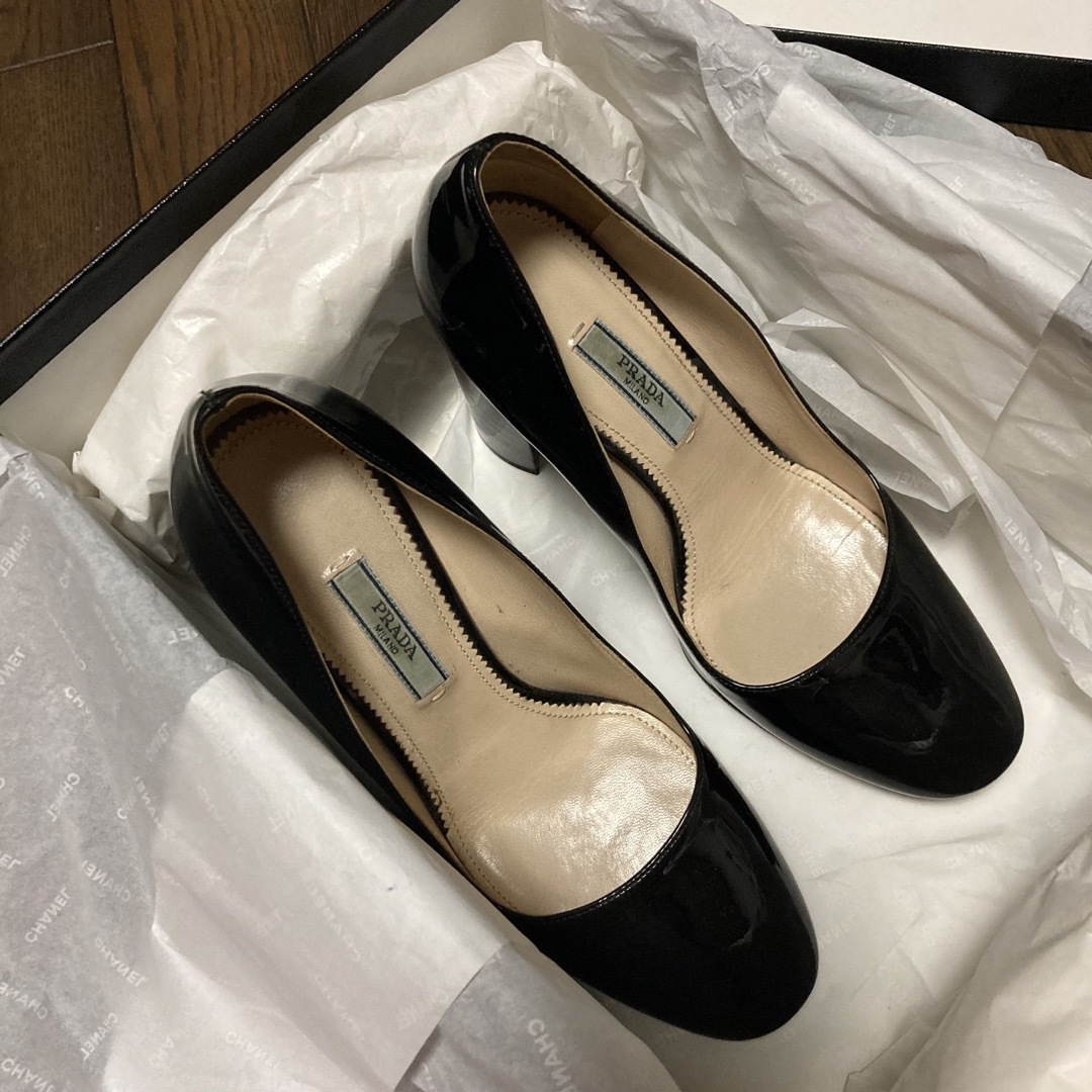 PRADA - PRADA パンプス 36 チャンキーヒールの通販 by tkb's shop ...