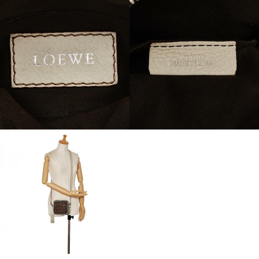 LOEWE(ロエベ)のロエベ アナグラム ビーズ タッセル 斜め掛け ショルダーバッグ デニム レディース LOEWE 【1-0119783】 レディースのバッグ(ショルダーバッグ)の商品写真