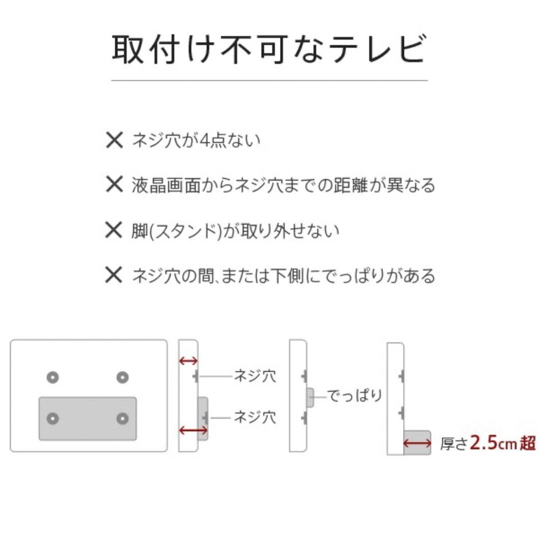 WALL(ウォール)の新品未開封★WALL壁寄せテレビスタンドV2ロータイプ2020モデル32〜60型 インテリア/住まい/日用品のインテリア/住まい/日用品 その他(その他)の商品写真