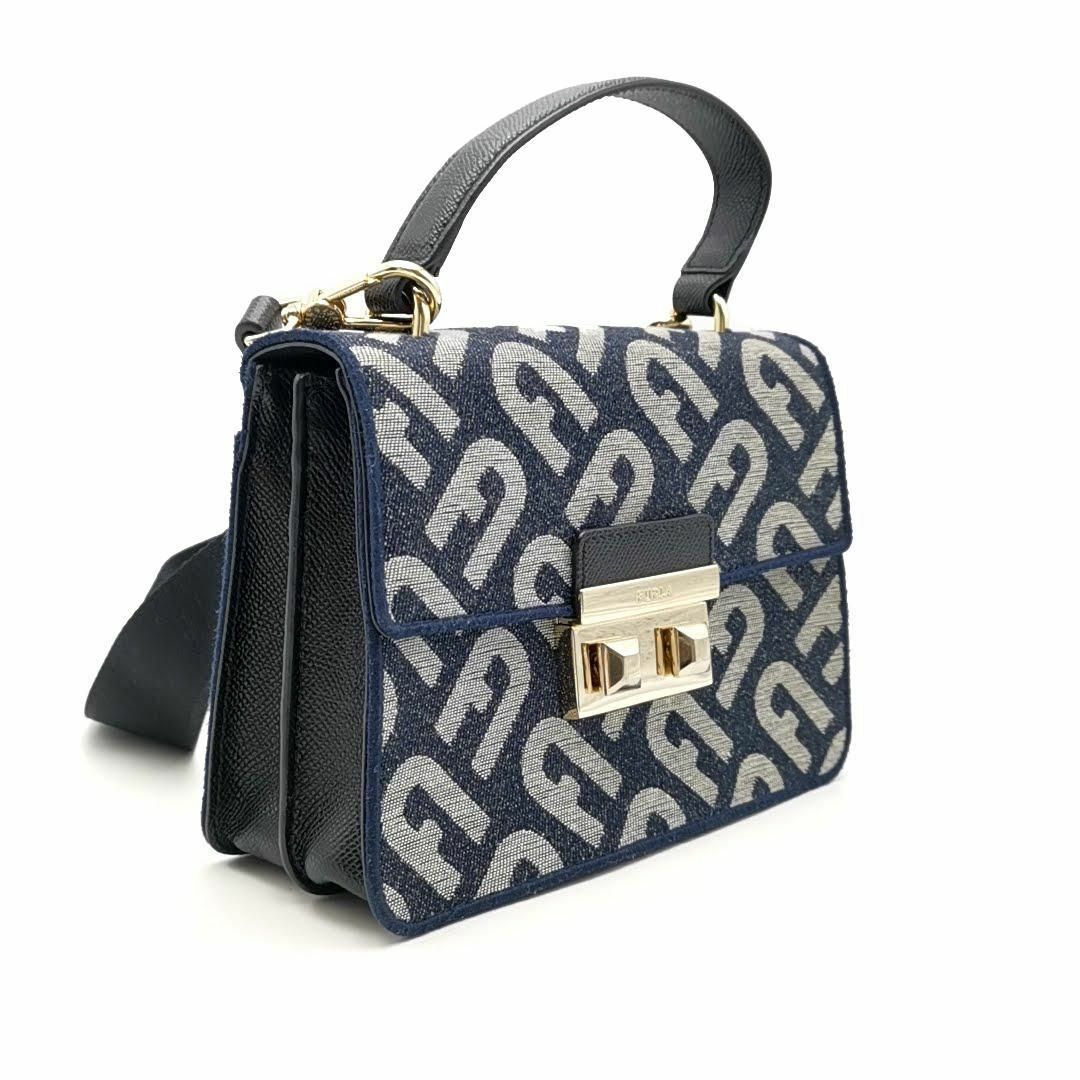 Furla(フルラ)の美品 フルラ FURLA ショルダーバッグ ベラ デニム 03-23092908 レディースのバッグ(ショルダーバッグ)の商品写真