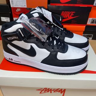 ナイキ(NIKE)のStussy × Nike Air Force 1 Mid "Black(スニーカー)