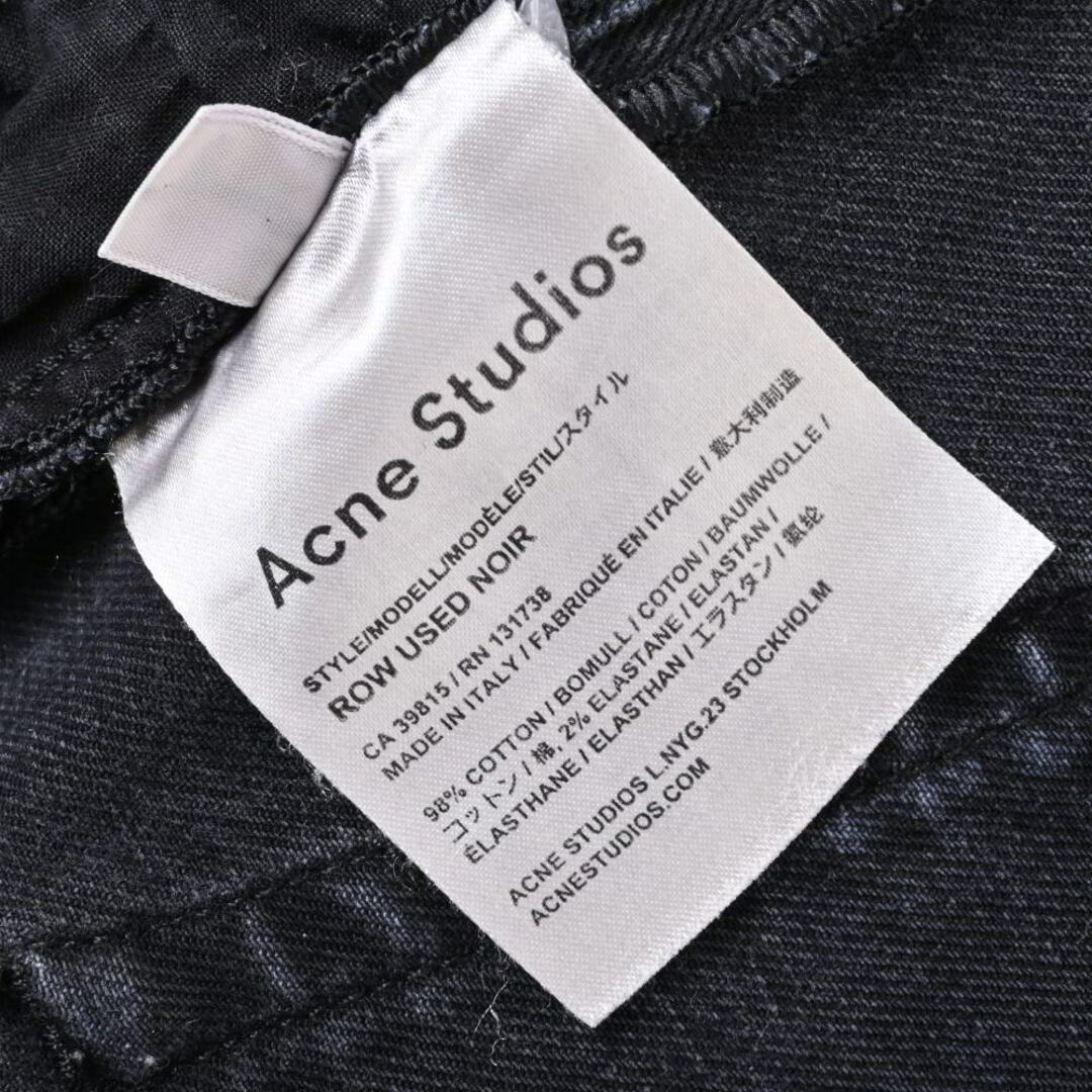 ACNE(アクネ)のACNE STUDIOS ROW USED NOIR デニムパンツ メンズのパンツ(デニム/ジーンズ)の商品写真