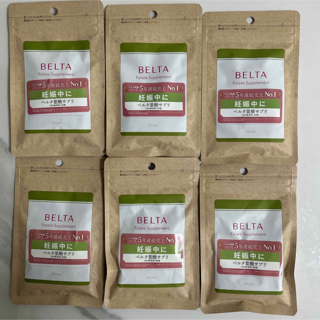 BELTA - BELTA ベルタ葉酸サプリ 60粒 6袋セット たっぷり3ヶ月分の