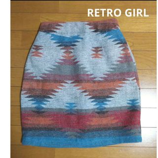 レトロガール(RETRO GIRL)の新品 RETRO GIRL  レトロガール 起毛スカート タイト(ひざ丈スカート)