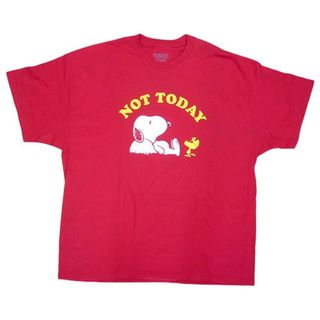 スヌーピー(SNOOPY)のTシャツ PEANUTS SNOOPY Not Today Red【スヌーピー】(Tシャツ/カットソー(半袖/袖なし))