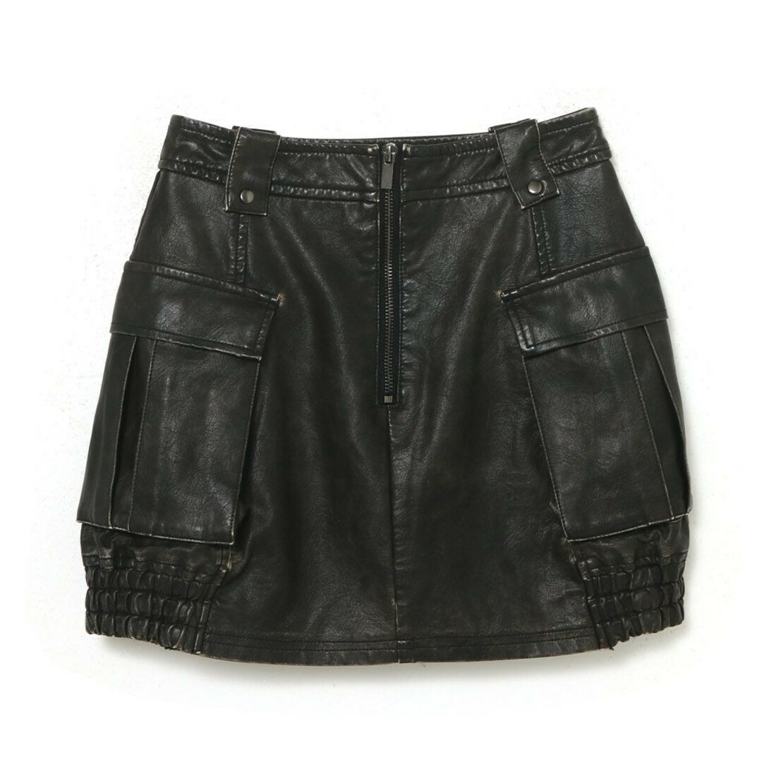 melt the lady fake leather mini skirtレディース