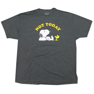 スヌーピー(SNOOPY)のTシャツ PEANUTS SNOOPY Not Today Chacoal(Tシャツ/カットソー(半袖/袖なし))