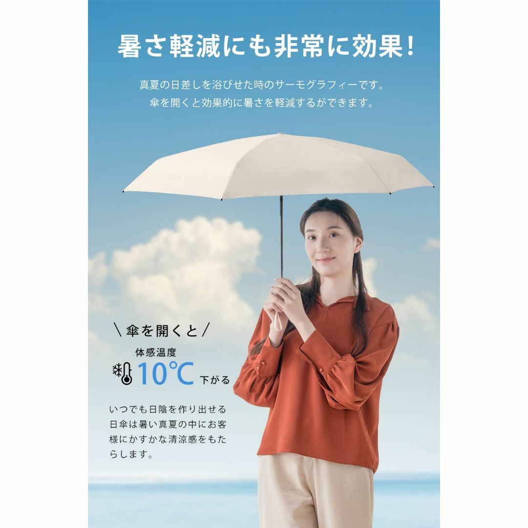 折り畳み傘 傘 レディース 折りたたみ傘 日傘 uvカット 晴雨兼用 超 ...