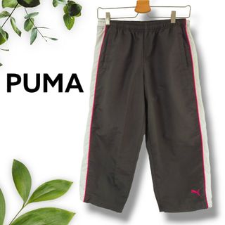 プーマ(PUMA)の美品 PUMA ジャージ スウェット 黒 Lサイズ トレーニングウェア ナイロン(ハーフパンツ)