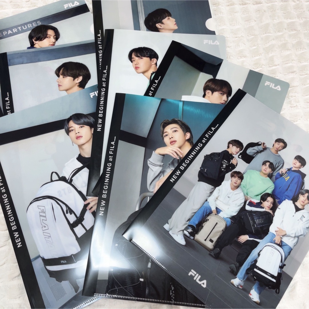 BTS FILA キシリトール クリアファイルセット エンタメ/ホビーのCD(K-POP/アジア)の商品写真