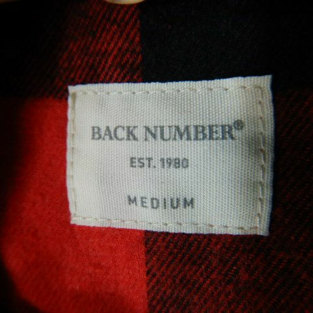 BACK NUMBER(バックナンバー)のo7040　　バック　ナンバー　長袖　チェック　デザイン　シャツ　ネルシャツ メンズのトップス(シャツ)の商品写真