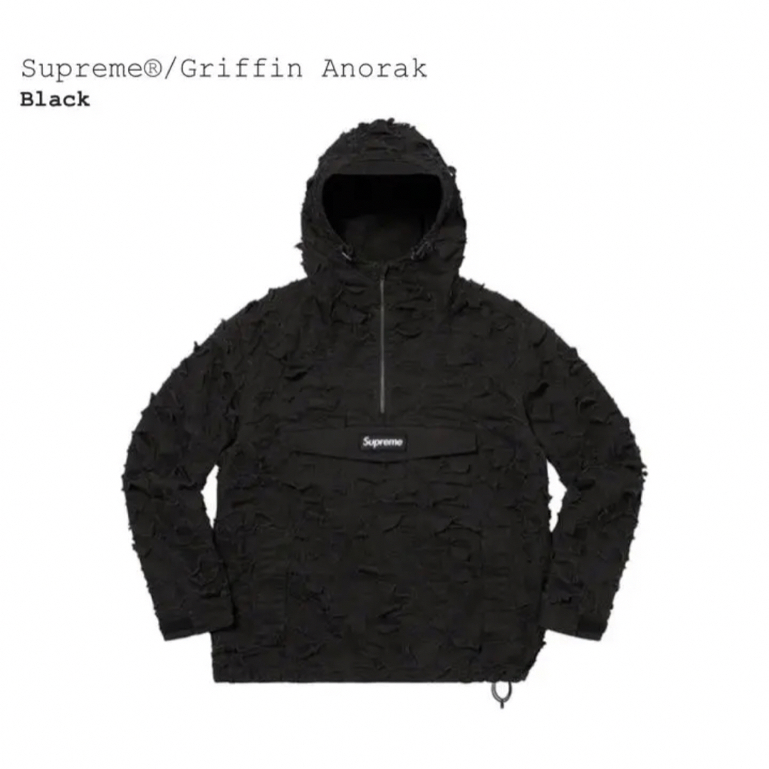 Supreme Taped Seam Anorak M Black シュプリーム