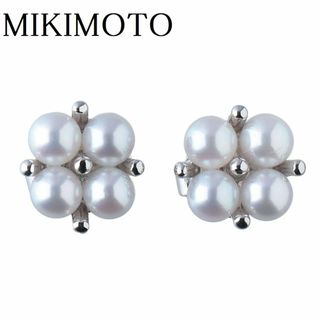 ミキモト MIKIMOTO パールピアス ベビーパール K18 シルバー