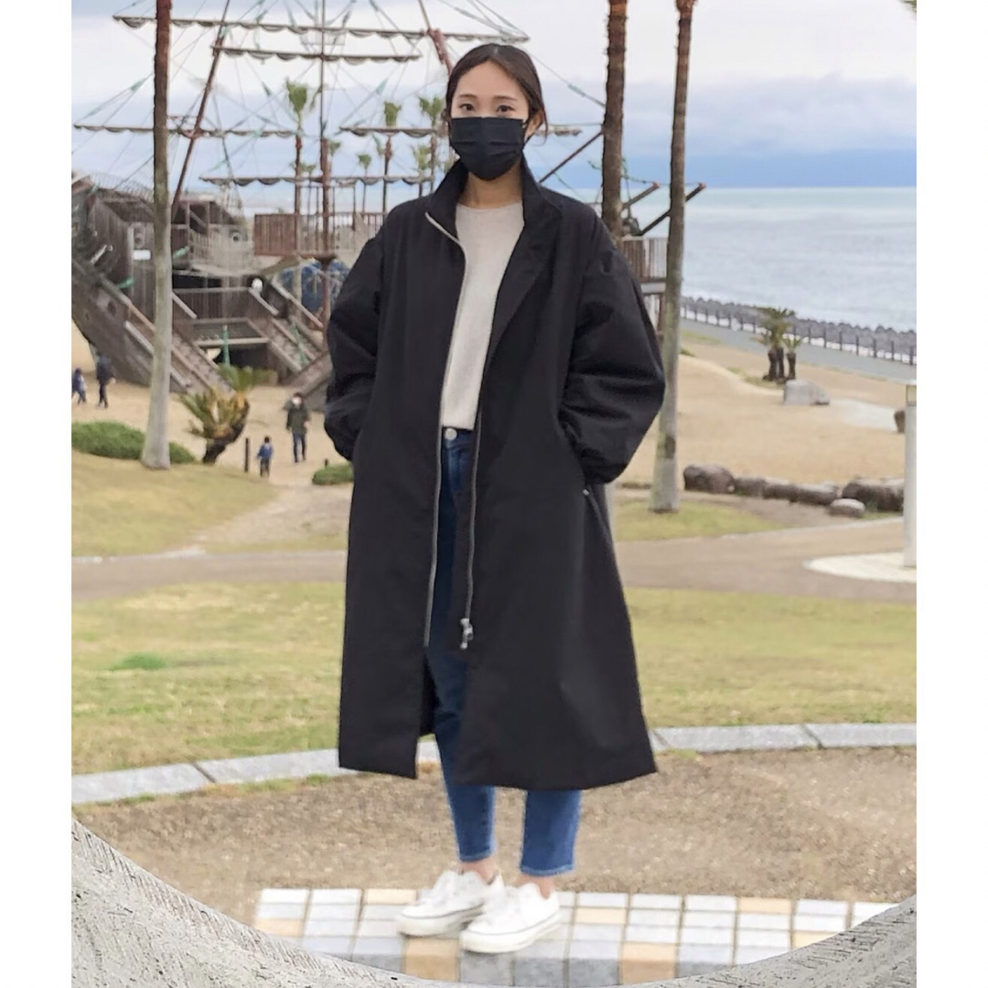 美品✨ スピック&スパン 中綿ボリュームスリーブロングコート 38-