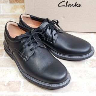 クラークス(Clarks)の未使用 クラークス ☆ レザー レースアップ ドレスシューズ 8.5 ブラック(ドレス/ビジネス)