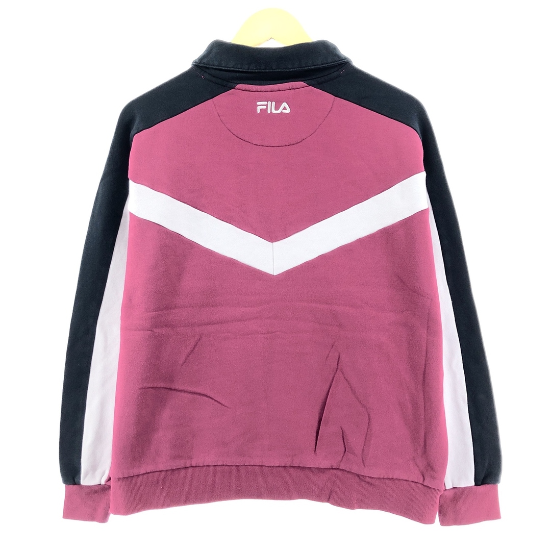 FILA(フィラ)の古着 フィラ FILA 襟付きハーフボタン スウェットシャツ トレーナー メンズXL /eaa313853 メンズのトップス(スウェット)の商品写真