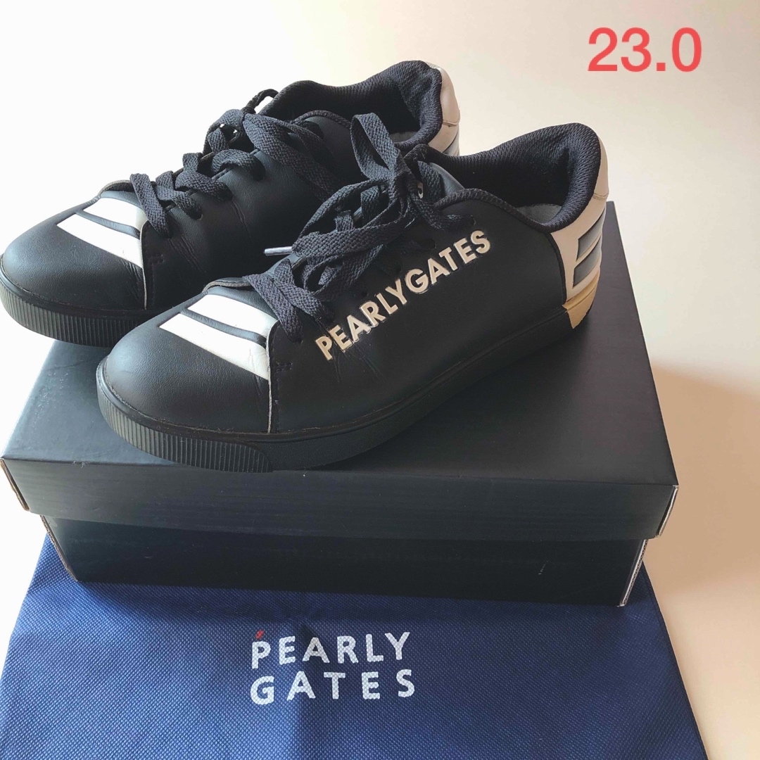 PEARLY GATES - ✨パーリーゲイツ ゴルフ シューズ✨ブラックの通販 by