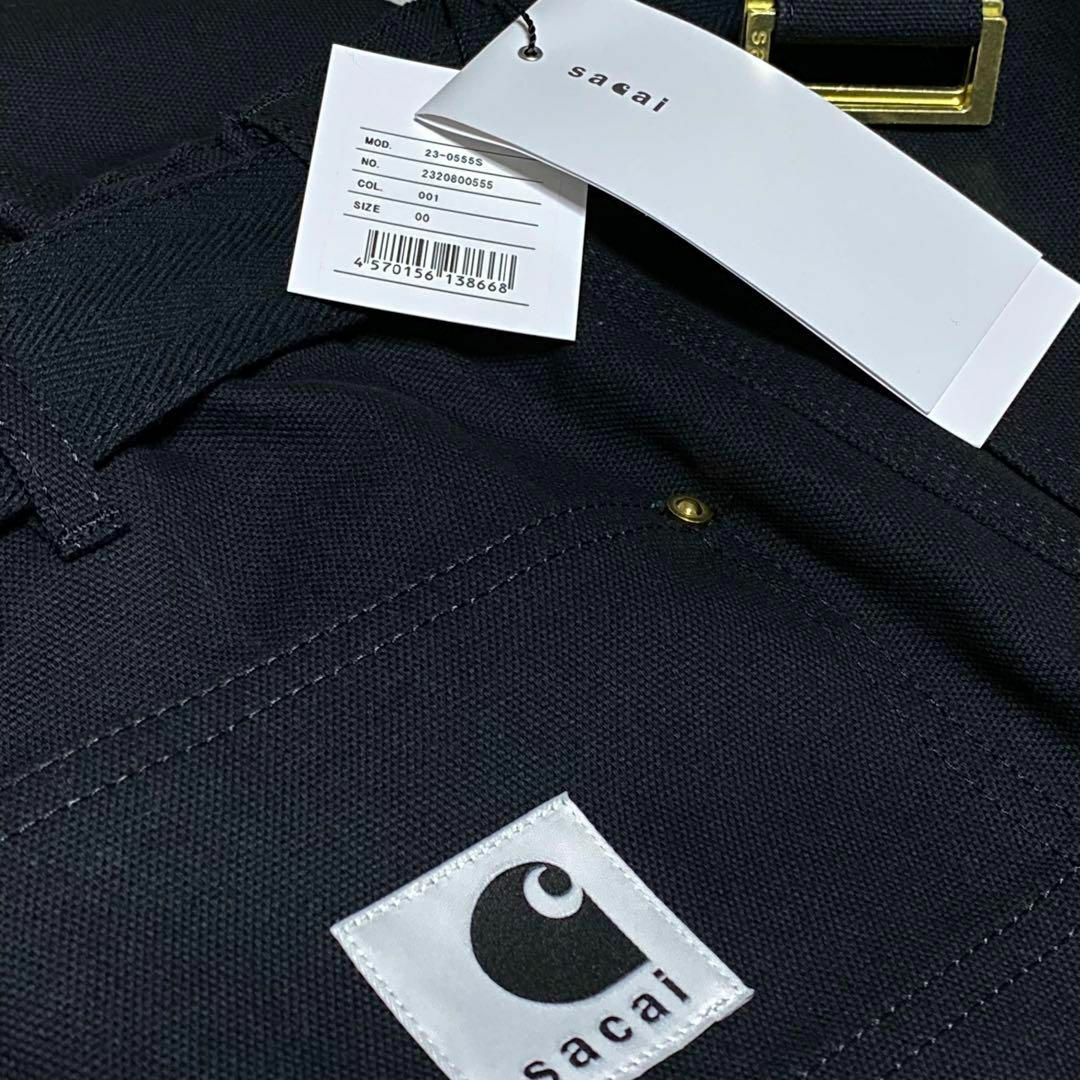 未使用 sacai Carhartt WIP Canvas Pants 00 黒