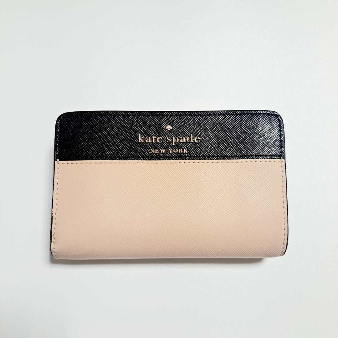 【新品未使用】katespade ケイトスペード　折りたたみ財布　ピンクゴールド