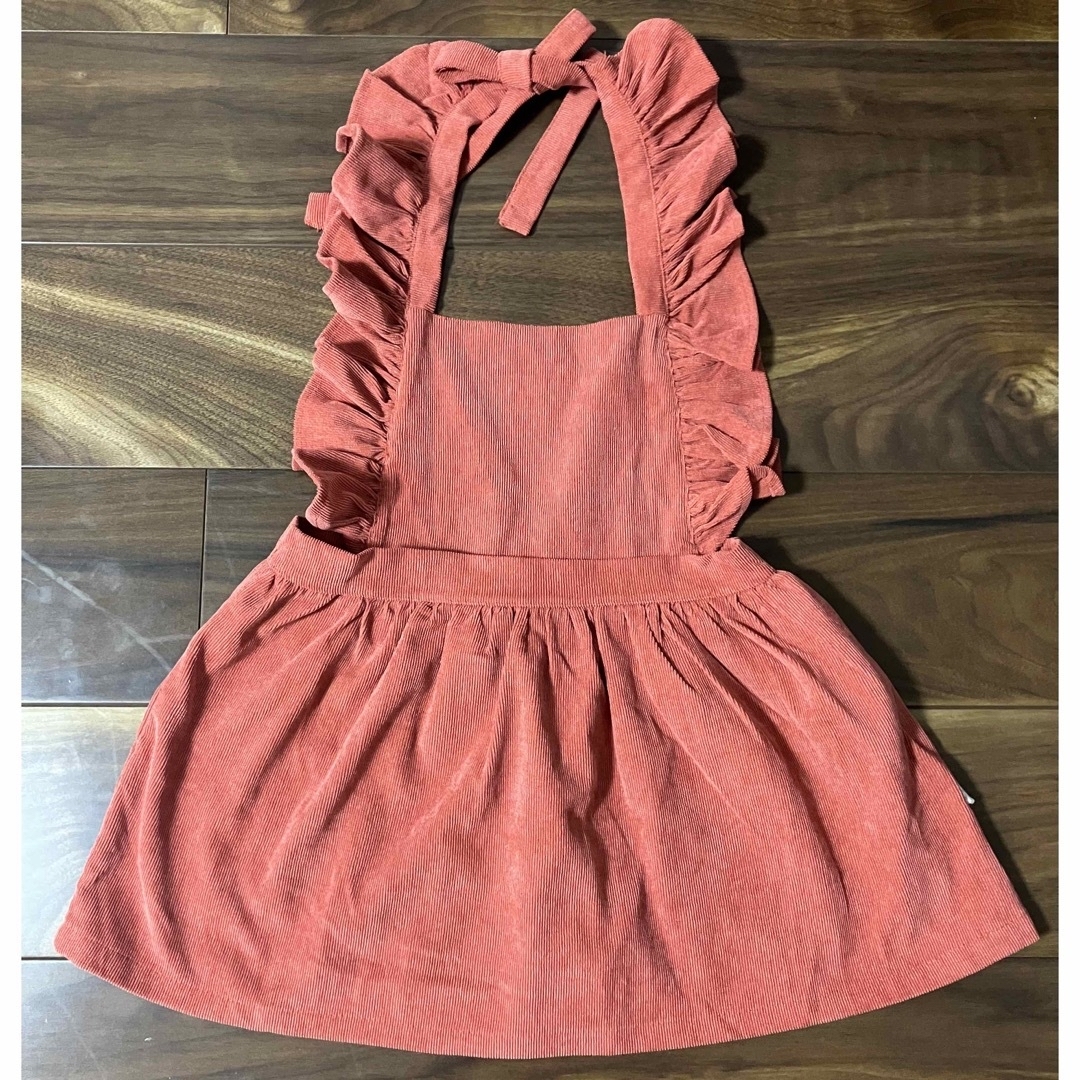 コーデュロイ　エプロンスカート110 キッズ/ベビー/マタニティのキッズ服女の子用(90cm~)(スカート)の商品写真