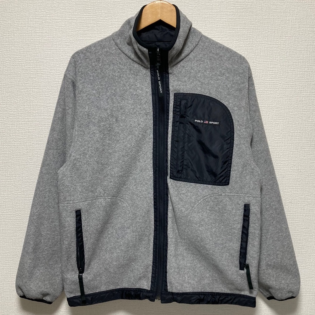 POLO RALPH LAUREN(ポロラルフローレン)の90s POLO SPORT リバーシブル フリースジャケット ポロスポーツ メンズのジャケット/アウター(ブルゾン)の商品写真