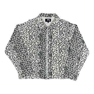 STUSSY - stussy leopard mesh zip jacket レオパードの通販｜ラクマ