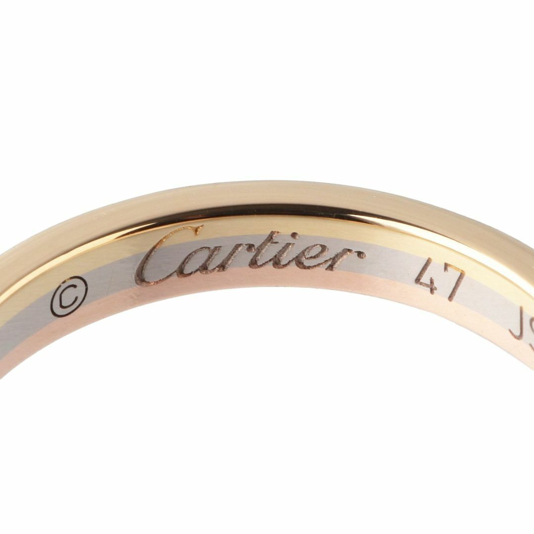 カルティエ Cartier K18YG ダイヤ バンドリング 47号 保証書