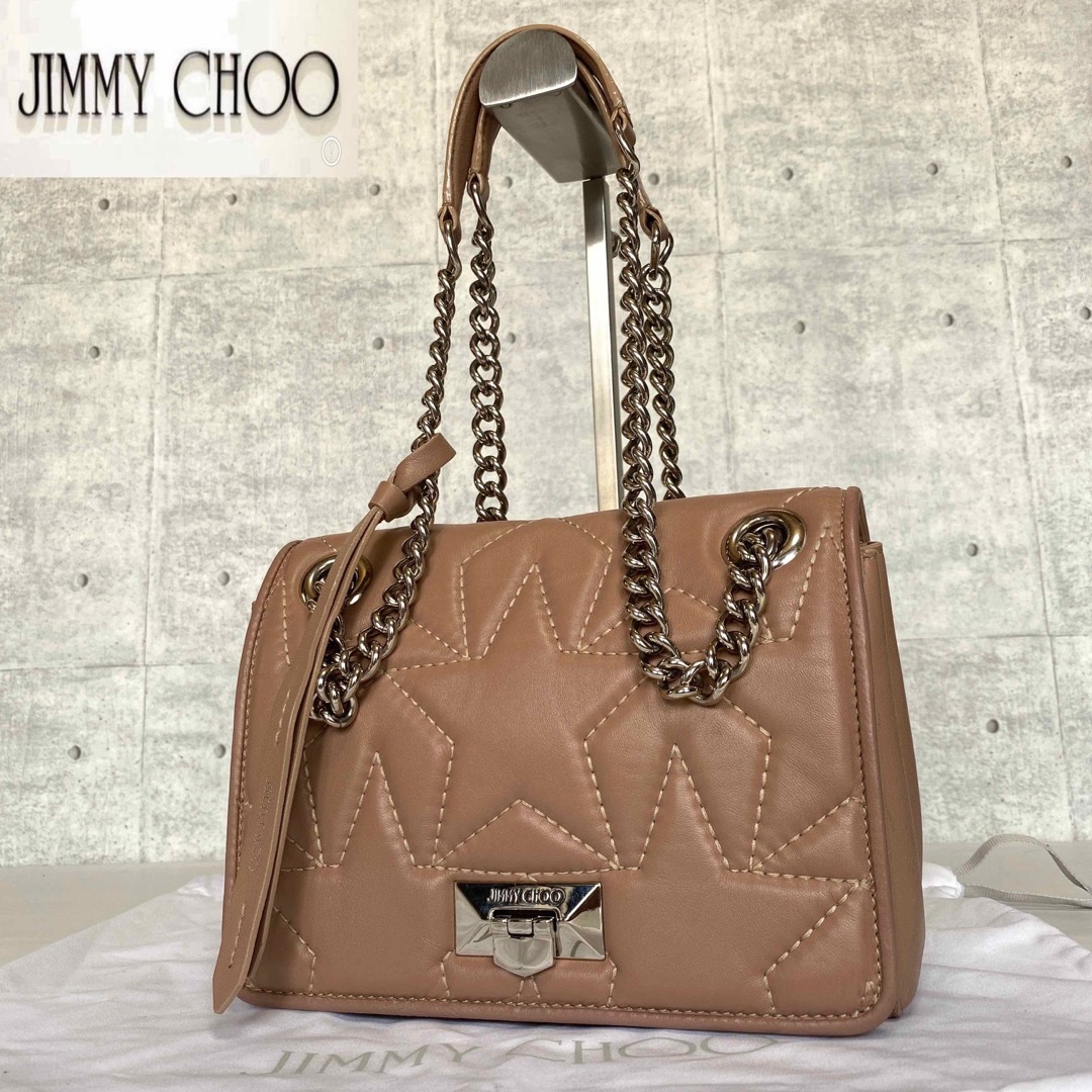 JIMMY CHOO(ジミーチュウ)の【良品】JIMMY CHOO HELIA/S キルティング ショルダーバッグ レディースのバッグ(ショルダーバッグ)の商品写真