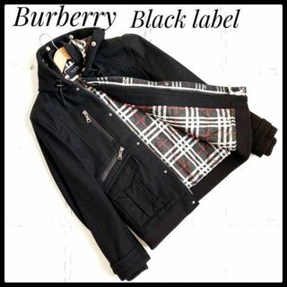 バーバリーブルーレーベル(BURBERRY BLUE LABEL)のおしゃれデートに⭐美品　バーバリーブラックレーベル 中綿コート アウター フード(ダッフルコート)