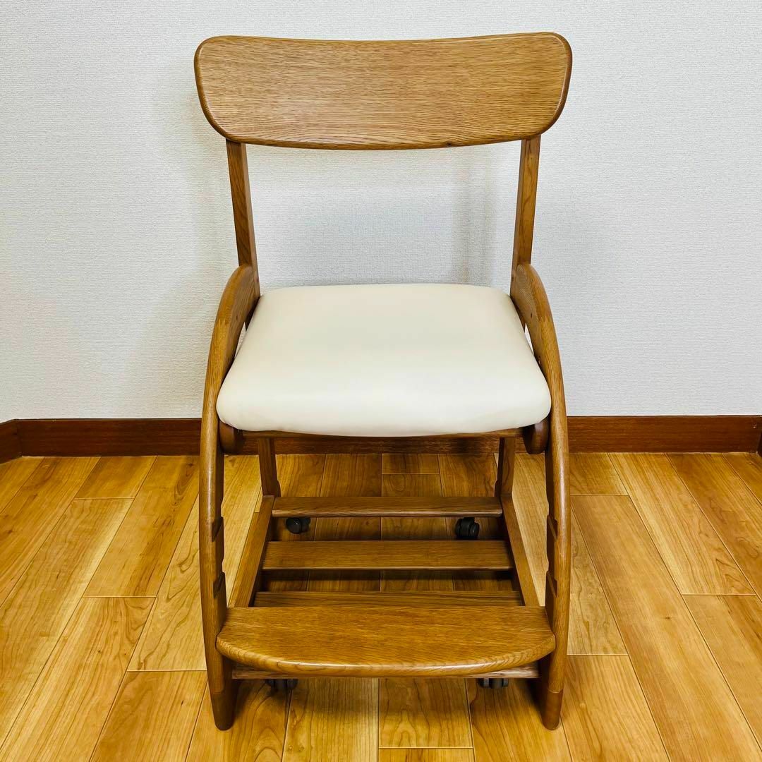 【美品】キャスター付 KARIMOKU カリモク 学習木製椅子 XT1811IH 1