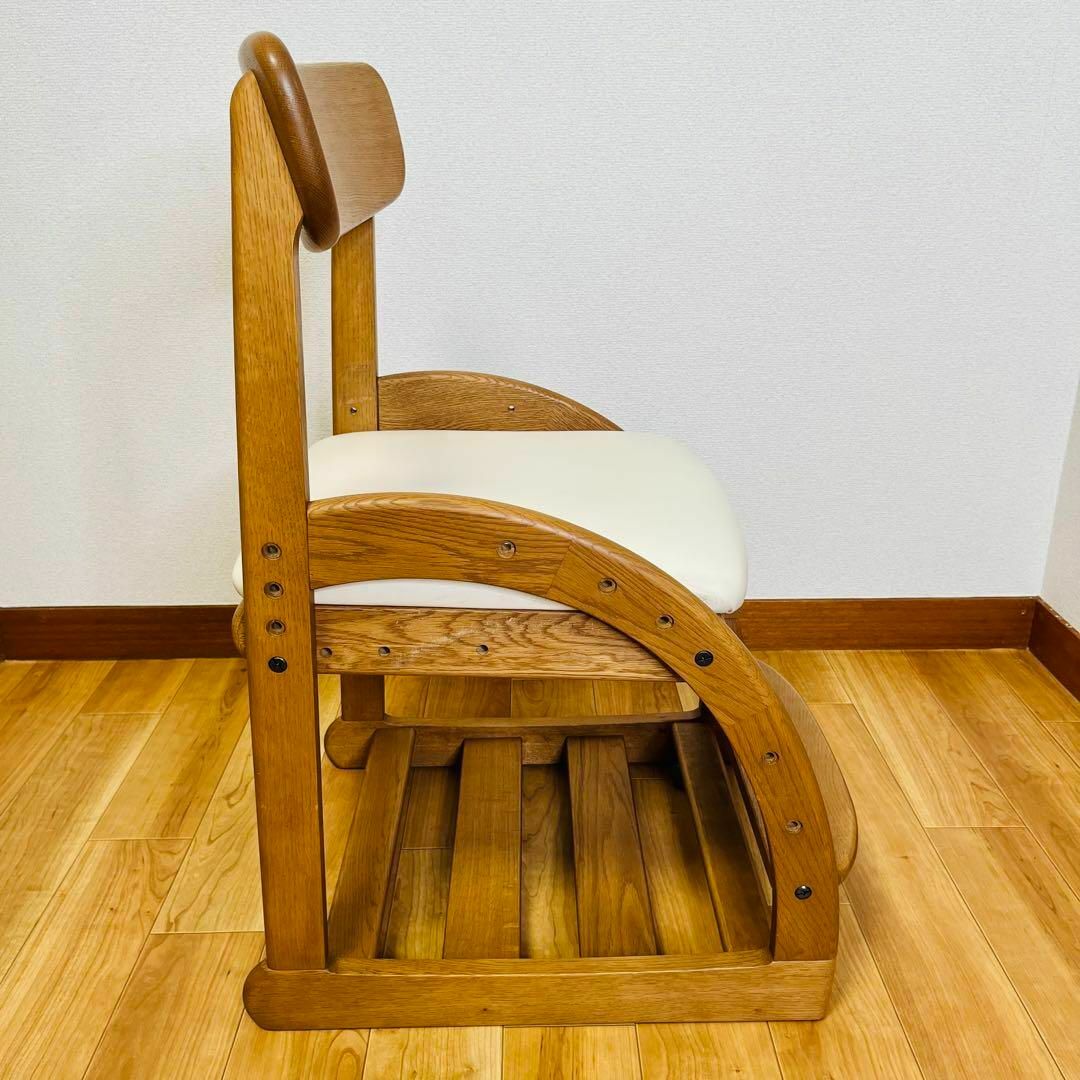 【美品】キャスター付 KARIMOKU カリモク 学習木製椅子 XT1811IH 4