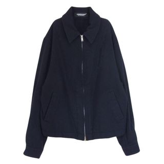 アンダーカバー(UNDERCOVER)のUNDERCOVER アンダーカバー 20AW UCZ4202-3 縮絨Wブルゾン ジップアップ ジャケット ネイビー系 2【中古】(ブルゾン)