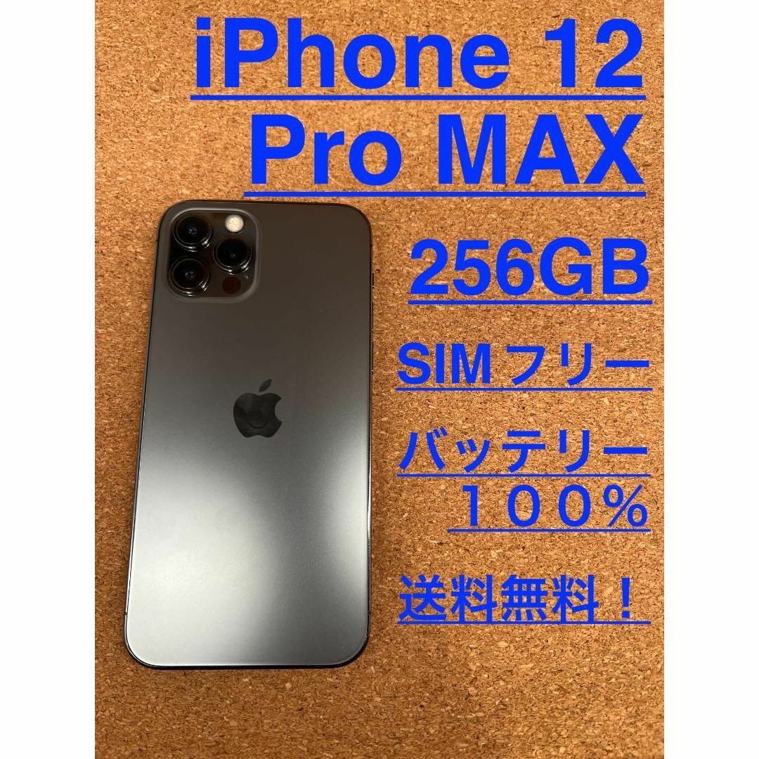 iPhone 12 Pro Max グラファイト 256 GB SIMフリー-