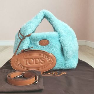 トッズ(TOD'S)のトッズ シャツ ショッピング バッグ ミニ ムートン 2way ボア 21aw(トートバッグ)