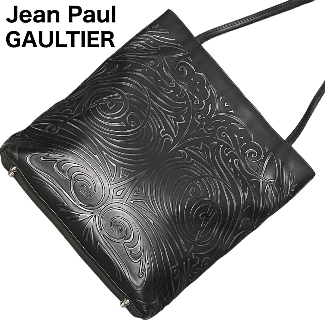 Jean Paul GAULTIER ゴシックアート　トートバッグ　エンボス加工