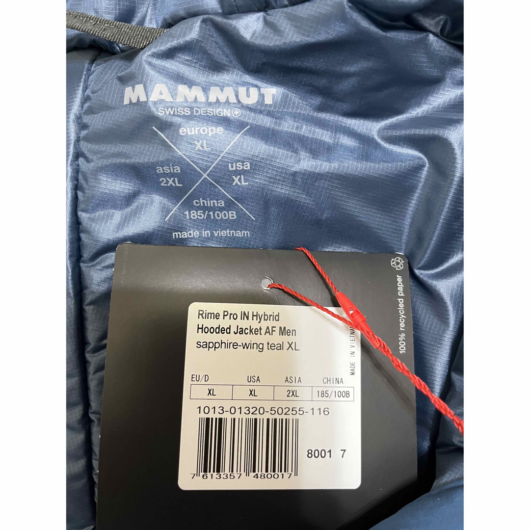 Mammut - 超軽量 マムート Rime Pro ハイブリッドダウンジャケット 2XL