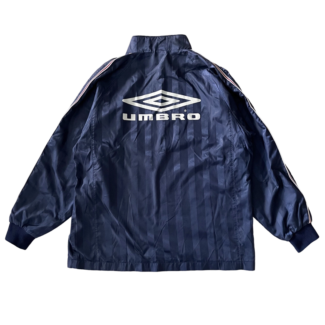 UMBRO(アンブロ)の【美品】アンブロ　ジャージ上　長袖　刺繍ロゴ　トレーニング　ジャケット　S メンズのトップス(ジャージ)の商品写真