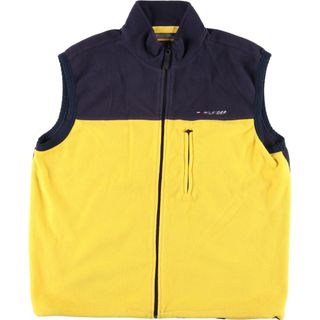 トミーヒルフィガー(TOMMY HILFIGER)の古着 90年代 トミーヒルフィガー TOMMY HILFIGER フリースベスト メンズXL ヴィンテージ /eaa376728(ベスト)