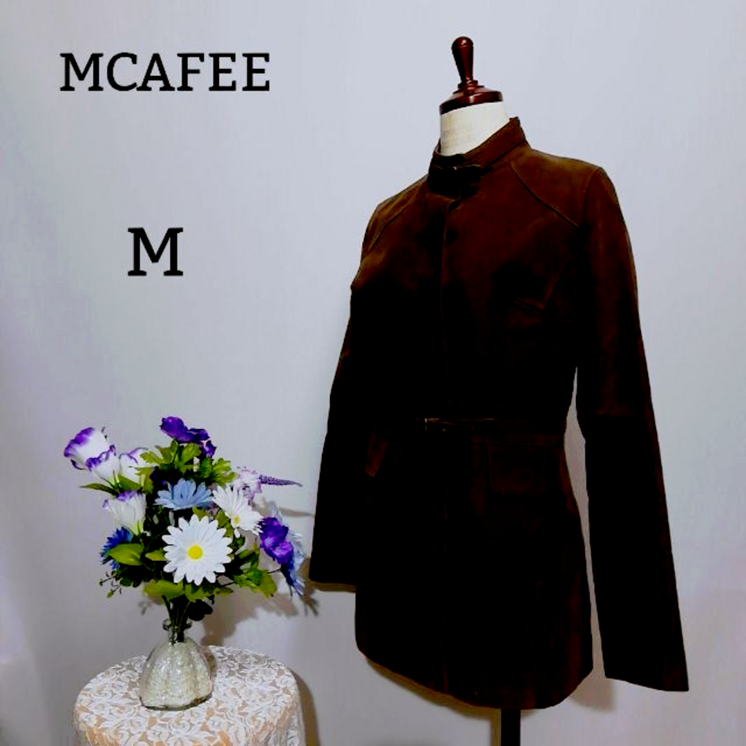 MCAFEE　極上美品　厚手ジャケット　スウェード調　Mサイズ　ブラウン色系