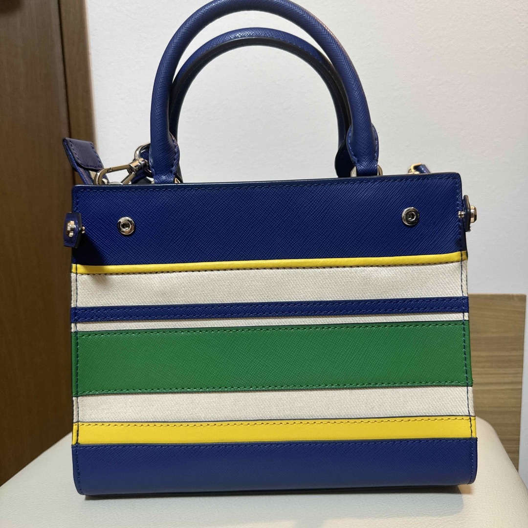 kate spade new york(ケイトスペードニューヨーク)のケイトスペード　ショルダー　ステイシー キャンバス ストライプ  サッチェル レディースのバッグ(ショルダーバッグ)の商品写真