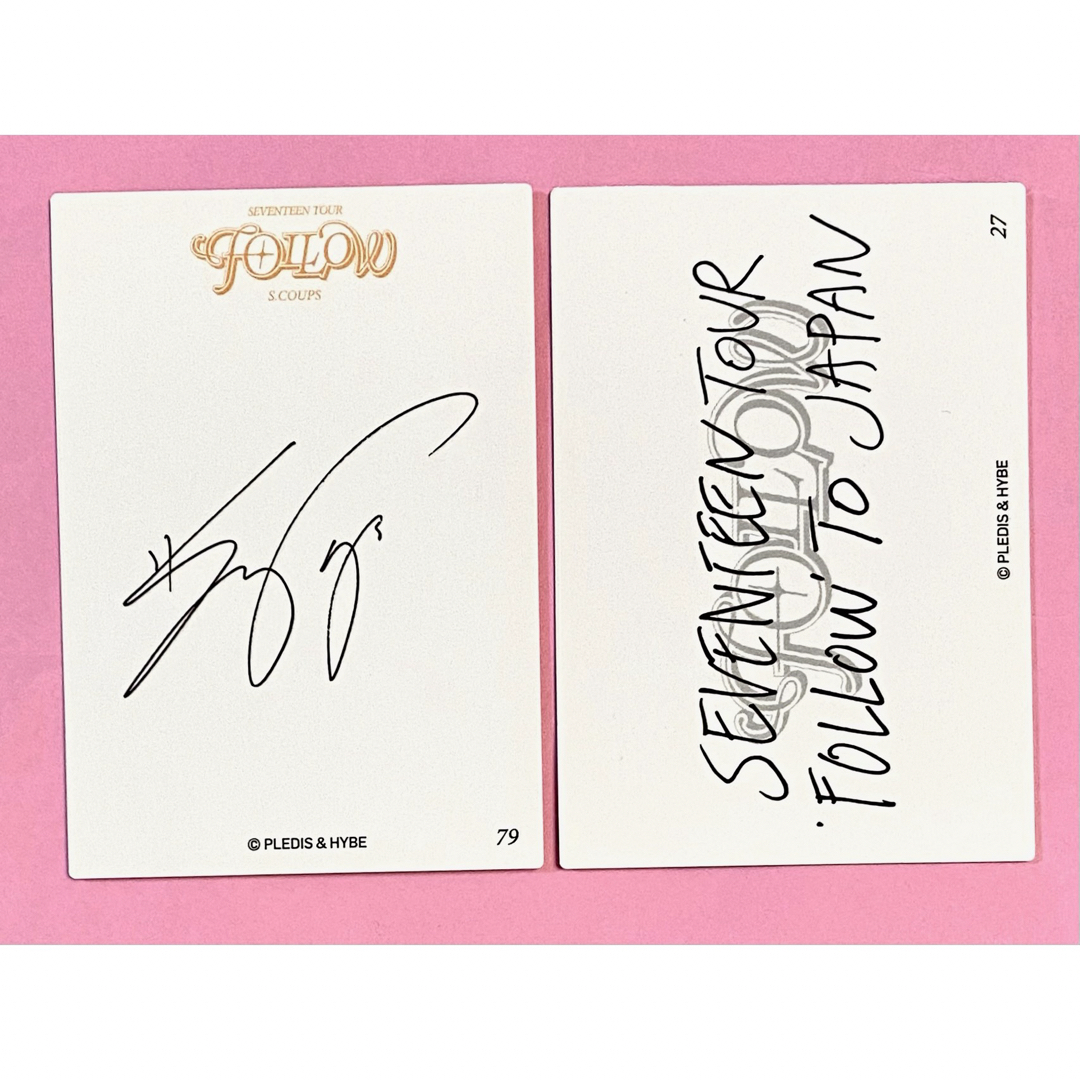 SEVENTEEN - SEVENTEEN FOLLOW エスクプス トレカ サイン アップ