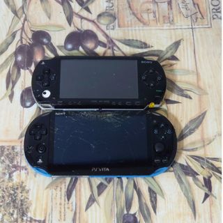 プレイステーションヴィータ(PlayStation Vita)のPlayStation®VitaPCH-2000＋PSP1000本体2台セット(携帯用ゲーム機本体)