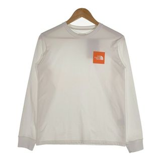 ノースフェイス NTW37960 ロゴプリント 長袖 Tシャツ L ホワイト系 THE NORTH FACE ロンT レディース  【220824】