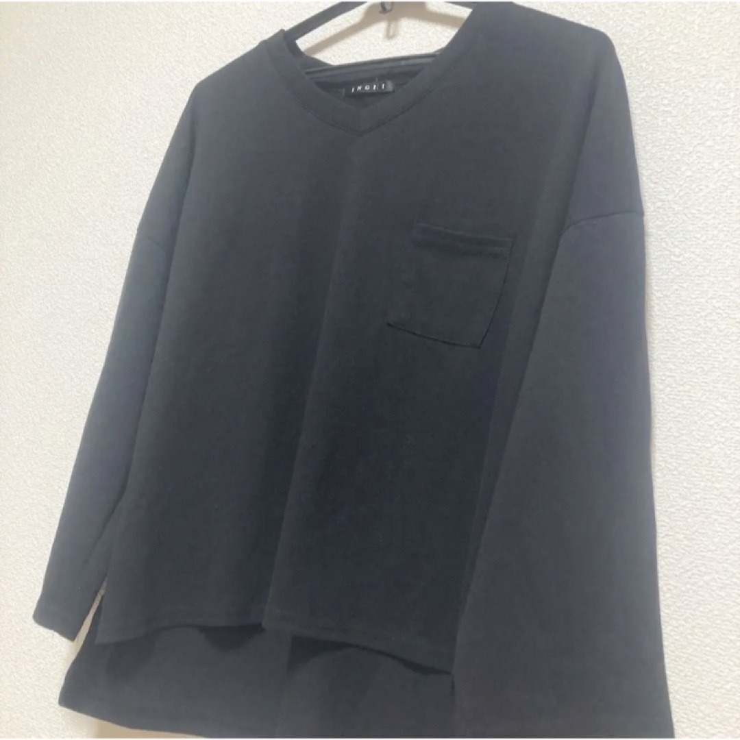 INGNI(イング)のINGNI イング Ｖネック Tシャツ 八分丈 九分丈 レディースのトップス(カットソー(長袖/七分))の商品写真