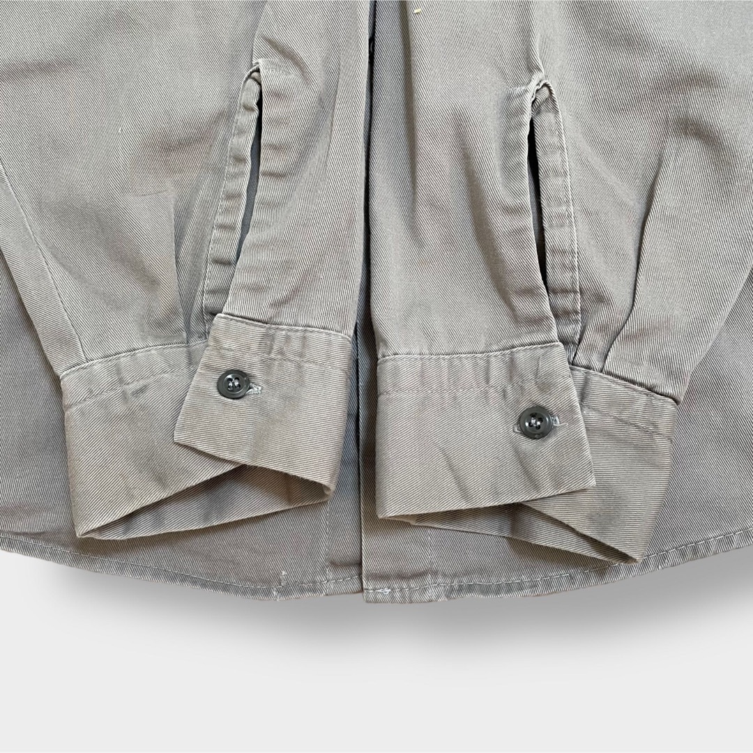 G&K SERVICES ワークシャツ 長袖 企業ロゴ ワッペン 3XL 古着 メンズのトップス(シャツ)の商品写真