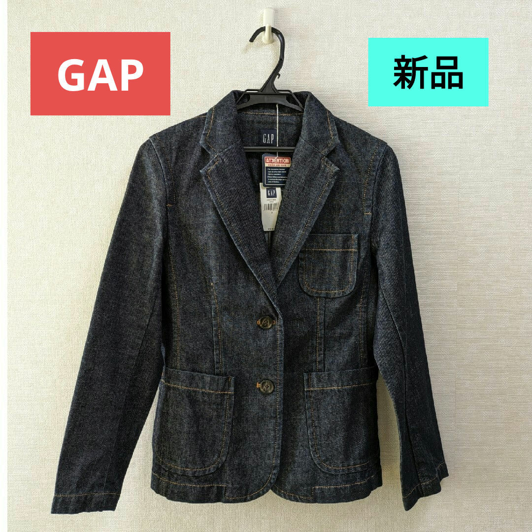 GAP(ギャップ)の【新品】　GAP  　デニムジャケット　タグ付き レディースのジャケット/アウター(Gジャン/デニムジャケット)の商品写真