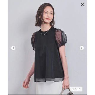 ユナイテッドアローズ(UNITED ARROWS)のユナイテッドアローズ オーガンジー ミニパフ ショートスリーブ ブラウス(シャツ/ブラウス(半袖/袖なし))