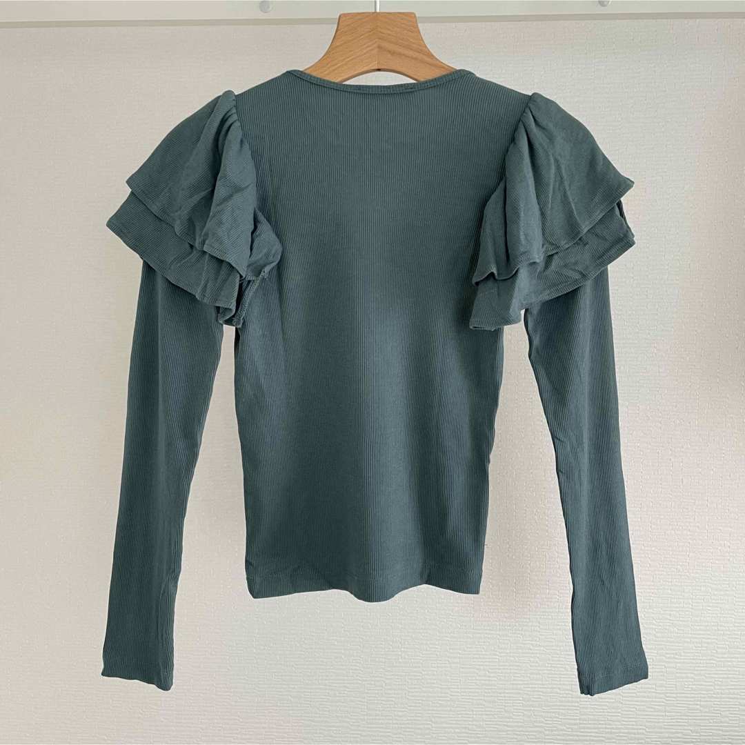 ZARA(ザラ)のZARA ターコイズグリーントップス レディースのトップス(Tシャツ(長袖/七分))の商品写真